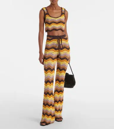 Bananhot Kim cotton-blend flared pants | Thumbnail 5