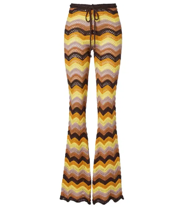 Kim cotton-blend flared pants
