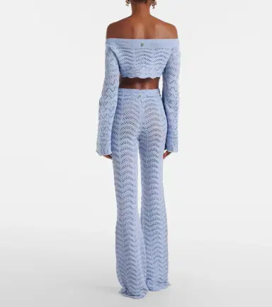 Bananhot Kim cotton-blend flared pants | Thumbnail 2