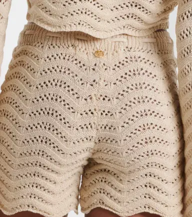 Bananhot Kim crochet cotton-blend shorts | Thumbnail 3
