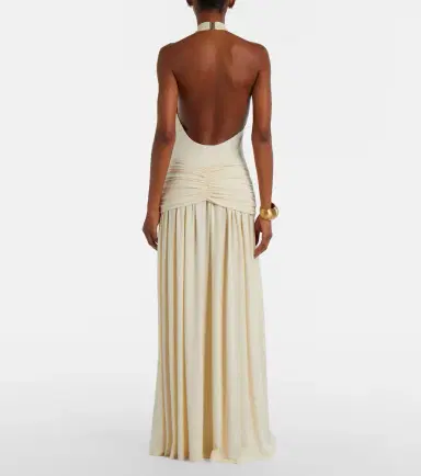 Bananhot Zoya draped halterneck maxi dress | Thumbnail 2