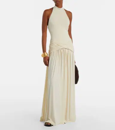 Bananhot Zoya draped halterneck maxi dress | Thumbnail 5