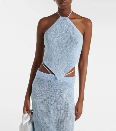 Bananhot Liz sequined halterneck top | Thumbnail 2