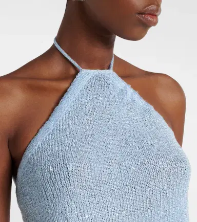 Bananhot Liz sequined halterneck top | Thumbnail 5