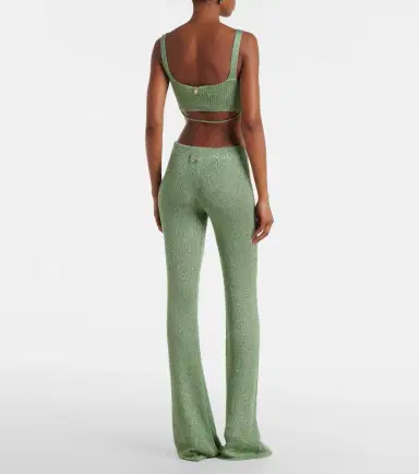 Bananhot Liz sequined flared pants | Thumbnail 4