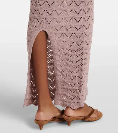 Bananhot Helena open-knit cotton-blend maxi skirt | Thumbnail 4 Bananhot Helena open-knit cotton-blend maxi skirt | Thumbnail 4