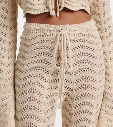 Bananhot Kim cotton-blend flared pants | Thumbnail 2