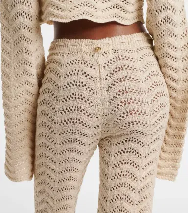 Bananhot Kim cotton-blend flared pants | Thumbnail 6