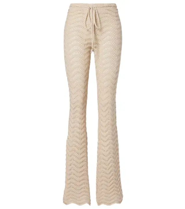 Kim cotton-blend flared pants