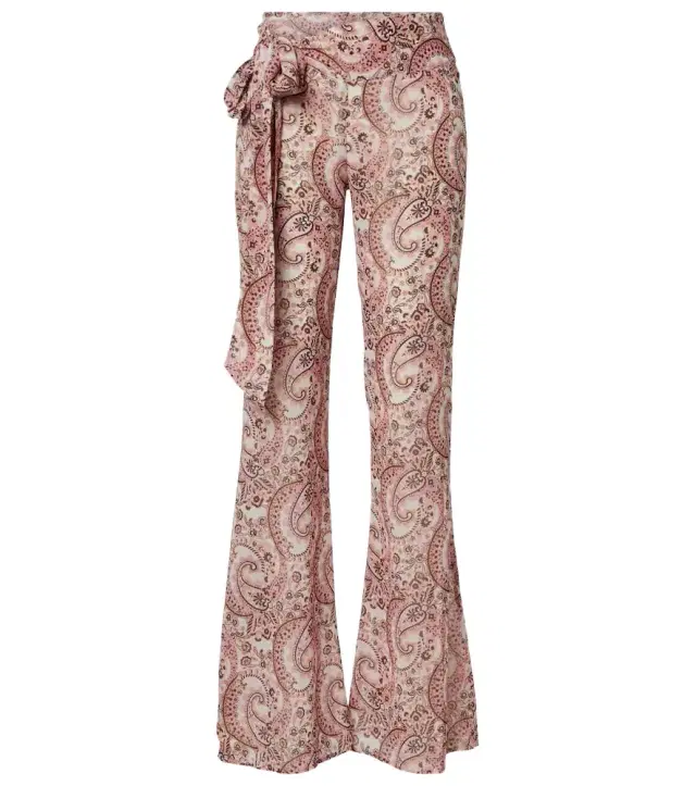 Bowie paisley flared pants Bowie paisley flared pants