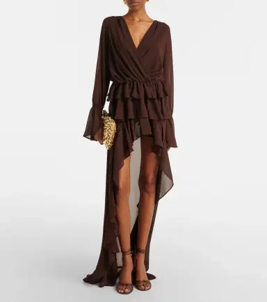 Bananhot Giselle asymmetric tiered maxi dress | Thumbnail 3 Bananhot Giselle asymmetric tiered maxi dress | Thumbnail 3