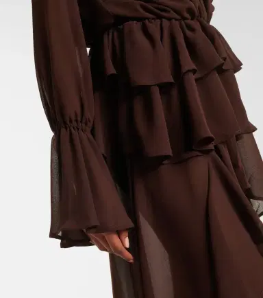 Bananhot Giselle asymmetric tiered maxi dress | Thumbnail 5 Bananhot Giselle asymmetric tiered maxi dress | Thumbnail 5