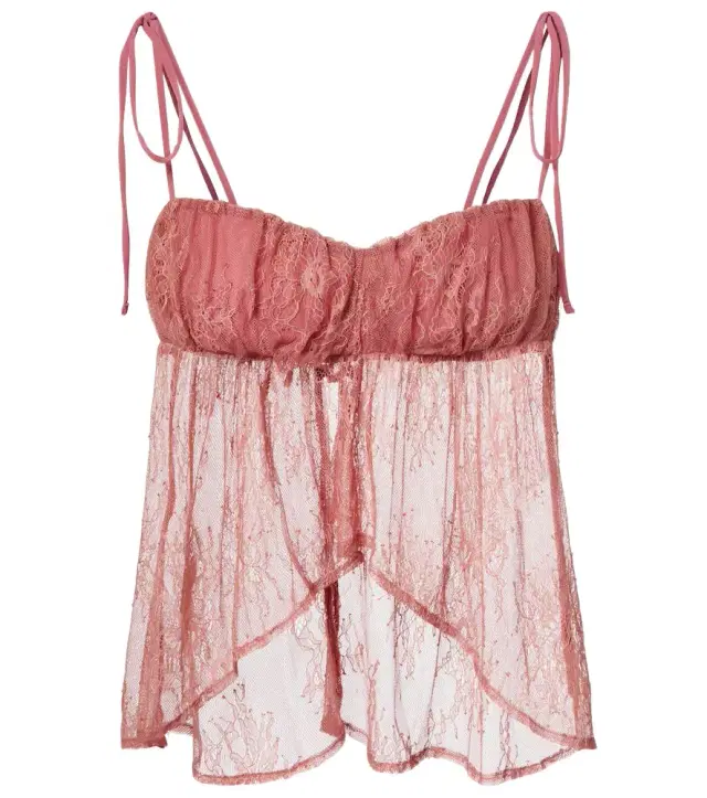 Kendall lace crop top
