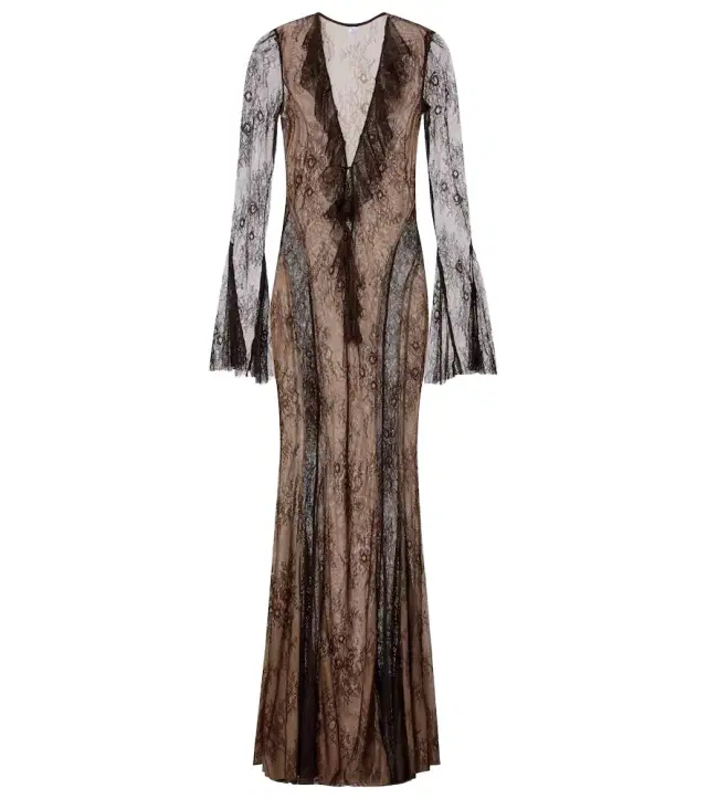 Bananhot Nori lace maxi dress