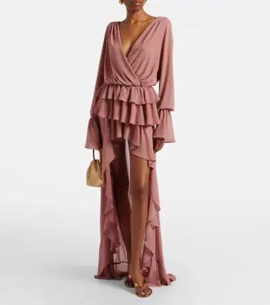 Bananhot Giselle asymmetric tiered maxi dress | Thumbnail 4 Bananhot Giselle asymmetric tiered maxi dress | Thumbnail 4