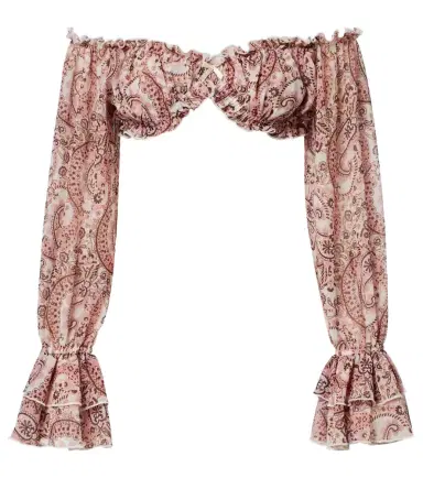 Bananhot Elma off-shoulder paisley crop top | Thumbnail 1