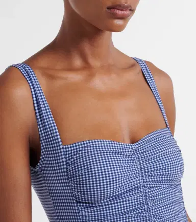 Karla Colletto Gingham ruched swimsuit | Thumbnail 2