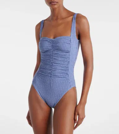 Karla Colletto Gingham ruched swimsuit | Thumbnail 3