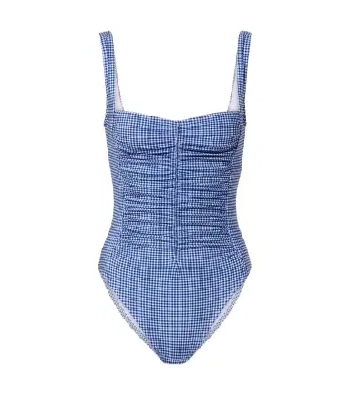 Karla Colletto Gingham ruched swimsuit | Thumbnail 1