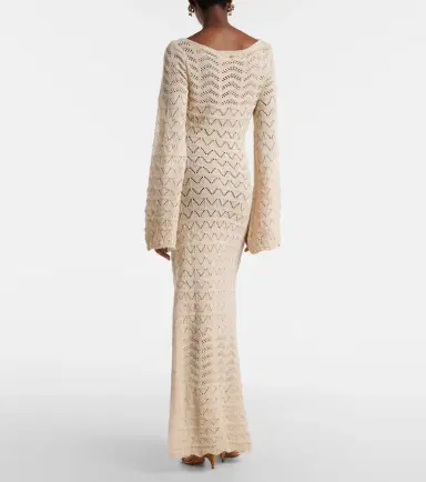 Bananhot Rey crochet cotton-blend maxi dress | Thumbnail 4