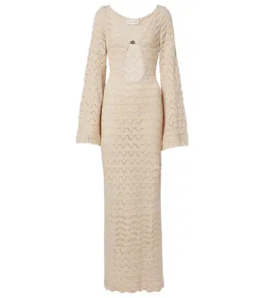 Bananhot Rey crochet cotton-blend maxi dress | Thumbnail 1