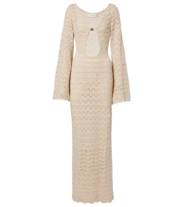 Rey crochet cotton-blend maxi dress