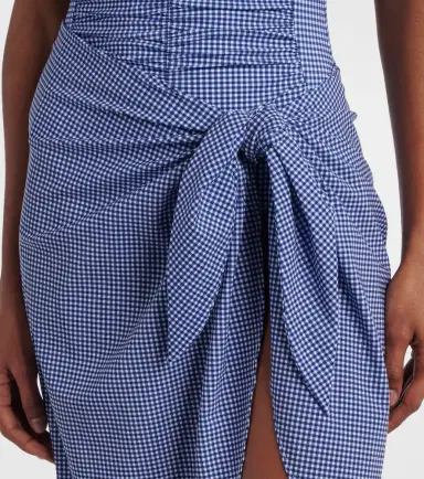 Karla Colletto Gingham beach cover-up | Thumbnail 4
