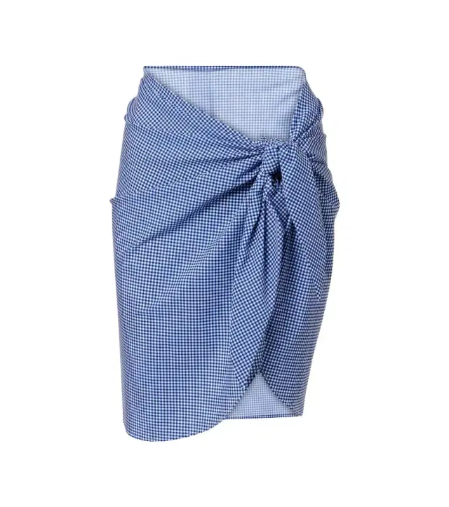 Karla Colletto Gingham beach cover-up