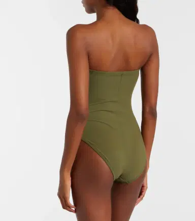 Karla Colletto Basics gathered swimsuit | Thumbnail 4