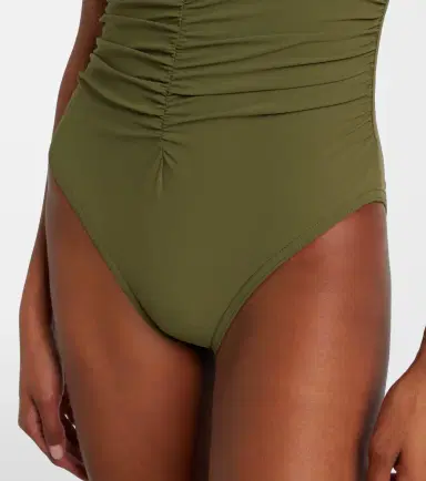 Karla Colletto Basics gathered swimsuit | Thumbnail 5