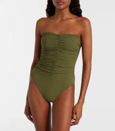 Karla Colletto Basics gathered swimsuit | Thumbnail 6