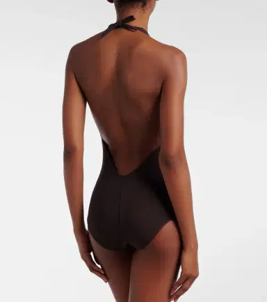 Karla Colletto Solid halterneck swimsuit | Thumbnail 5 Karla Colletto Solid halterneck swimsuit | Thumbnail 5