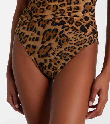 Karla Colletto Leopard-print draped swimsuit | Thumbnail 3