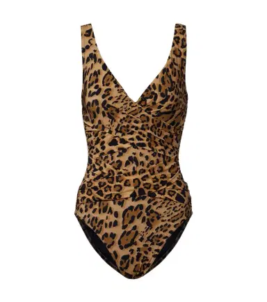 Karla Colletto Leopard-print draped swimsuit | Thumbnail 1