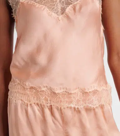 Poupette St Barth Zely lace-trimmed satin camisole | Thumbnail 2