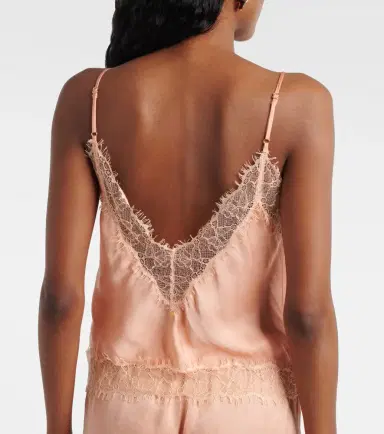 Poupette St Barth Zely lace-trimmed satin camisole | Thumbnail 6