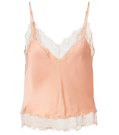 Poupette St Barth Zely lace-trimmed satin camisole | Thumbnail 1