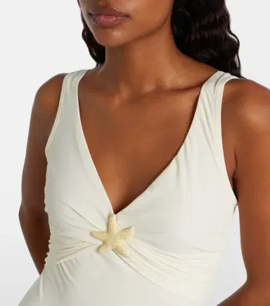 Karla Colletto Starfish embellished swimsuit | Thumbnail 4