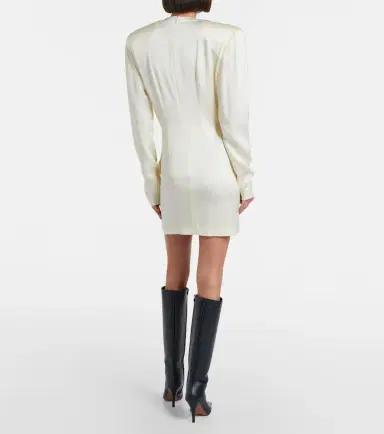 Stella McCartney Draped satin minidress | Thumbnail 5