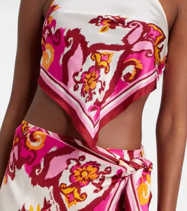 Poupette St Barth Guilia printed halterneck top | Thumbnail 2