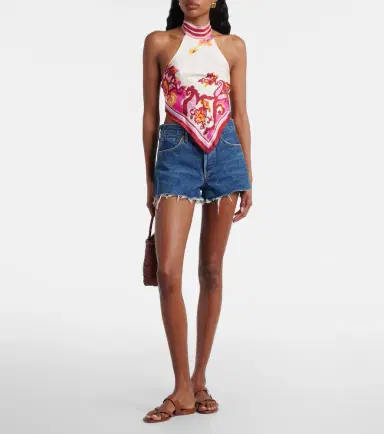 Poupette St Barth Guilia printed halterneck top | Thumbnail 3