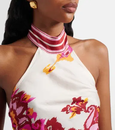 Poupette St Barth Guilia printed halterneck top | Thumbnail 5