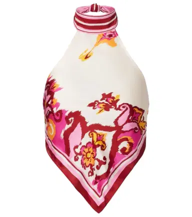 Poupette St Barth Guilia printed halterneck top | Thumbnail 1