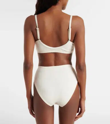 Karla Colletto Tess floral-appliqué bikini top | Thumbnail 3