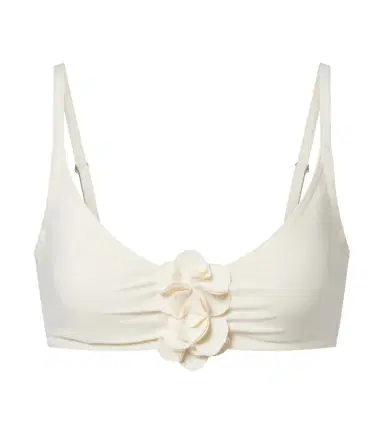 Karla Colletto Tess floral-appliqué bikini top | Thumbnail 1