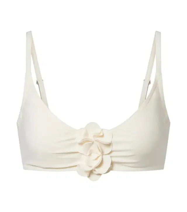 Karla Colletto Tess floral-appliqué bikini top