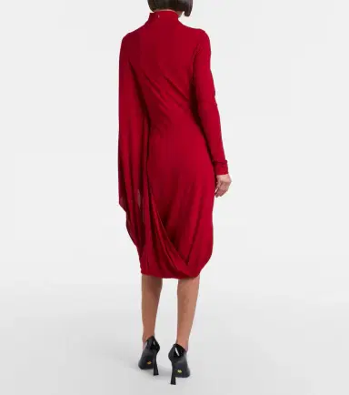 Stella McCartney Caped crêpe jersey minidress | Thumbnail 2
