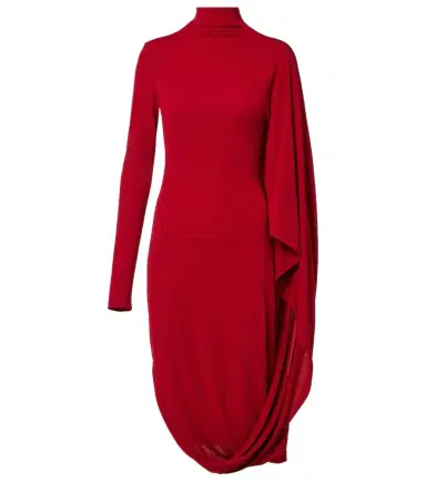 Stella McCartney Caped crêpe jersey minidress | Thumbnail 1