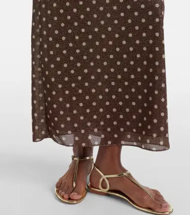Oséree Oséree Lumière polka-dot halterneck maxi dress | Thumbnail 2