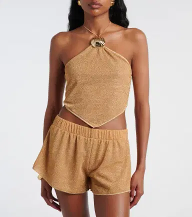 Oséree Oséree Lumière halterneck crop top | Thumbnail 5 Oséree Oséree Lumière halterneck crop top | Thumbnail 5